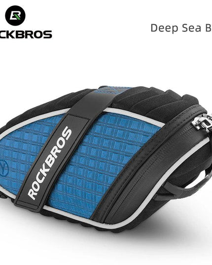 ROCKBROS Bike Bag 3D Shell Rainproof Saddle Bag Reflective Bicycle Bag Shockproof Cycling Rear Seatpost Bag MTB Bike Accessories