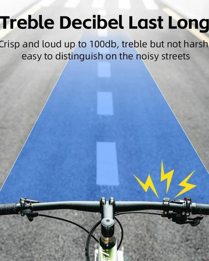 ROCKBROS Bicycle Bell Stainless Cycling Horn Mountain Road Anti-theft Alarm Horn Handlebar Bell Horn Classic Bicycle Accessories