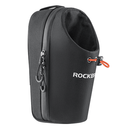 ROCKBROS Bicycle Bag Front Bag Water Bottle Bag 1.5L Folding Bike Mountain Road Bike Riding Bag Adjustable Large-caliber Bag