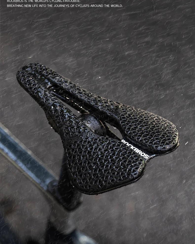 ROCKBROS 3D Printed Bicycle Carbon Saddle Ultra-Light Shock-Absorption MTB Road Profession Racing Bicycle Cycling Saddle