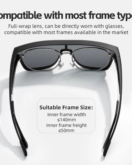 ROCKBROS Polarized Sunglasses Men's Driving Shades Dual-use Lens Camping Hiking Fishing Women UV400 Sports Cycling Eyewear