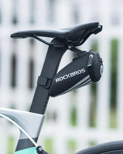 ROCKBROS Bike Bag Portable Reflective Saddle Bag Tail Seatpost Nylon Bicycle Bag MTB Road Bike Bag Panniers Bicycle Accessories