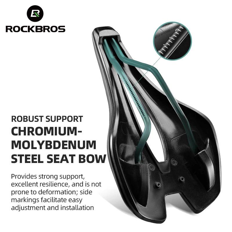 ROCKBROS Bicycle Saddle Ultralight Hollow Comfortable Saddle Breathable MTB Road bike Shockproof Sports Cycling Seat Lightweight