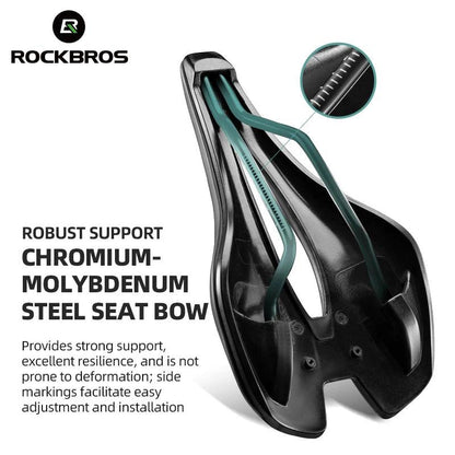 ROCKBROS Bicycle Saddle Ultralight Hollow Comfortable Saddle Breathable MTB Road bike Shockproof Sports Cycling Seat Lightweight