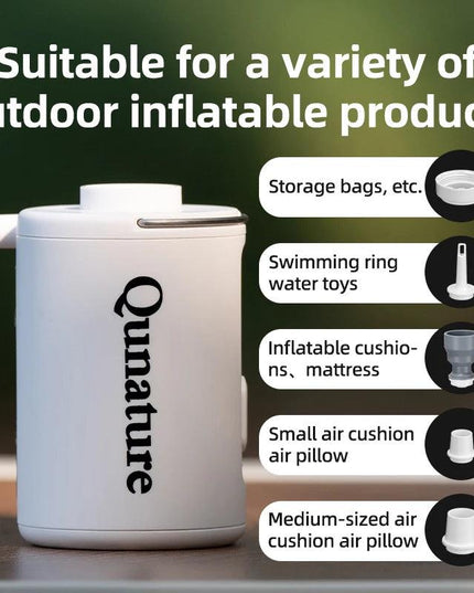 Qunature Electronic Wireless Inflator Pump Air Compressor Portable Outdoor Camping Tools Inflation Pump Cushions Sleeping Mat