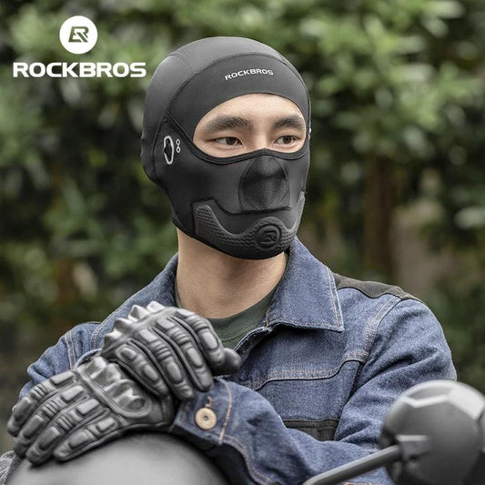 ROCKBROS Cycling Hat Summer Cool Balaclava UV Protection Bicycle Hiking Scarf Ice Silk Hat Face Cover Sport Bike Helmet Liner