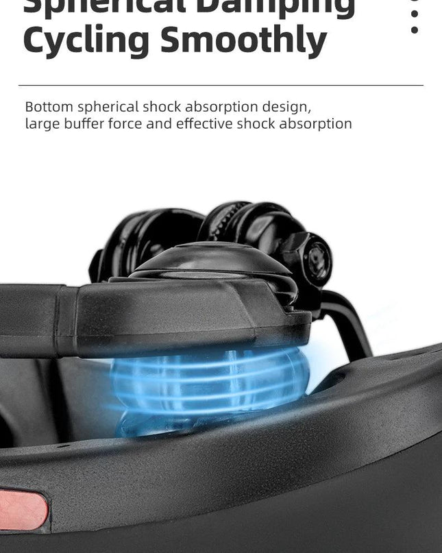 ROCKBROS Bicycle Saddle Breathable Shock Seats PU Leather Surface Cushion Rounded Hollow Cycling Seat Comfort MTB Bike Saddles