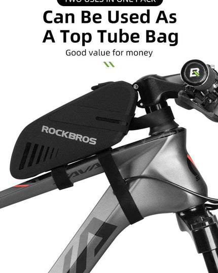 ROCKBROS Bicycle Saddle Bag 0.6L Capacity Waterproof Bike Rear Tail Bag Can Hang Taillights MTB Road Bike Bag Bike Accessories