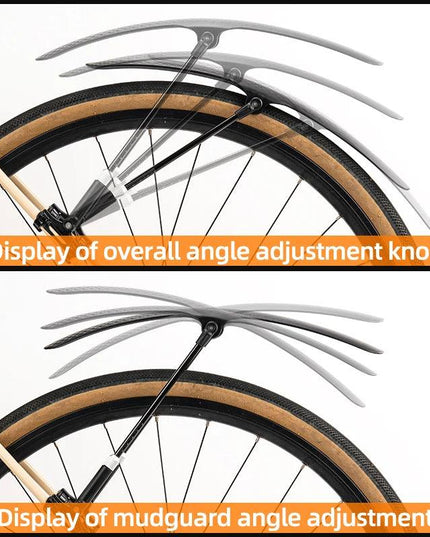 ROCKBROS Bicycle Mudguard Bike Fender PP Soft Plastic Mudguard Strong Toughness Road Suitable For Bicycle Protector Accessories