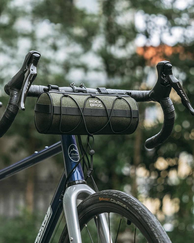 ROCKBROS Bicycle Bag Front Portable Handlebar Pannier 2L Big Capacity Multifunctional Shoulder Bag Reflectice Tube Bike Bag