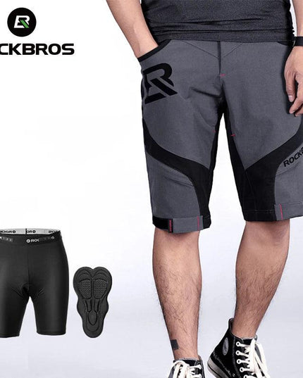 ROCKBROS 4D Women's Men's Shorts 2 In 1 With Separable Underwear Shorts Bike Shorts Climbing Running Bicycle Pants Cycling Trous
