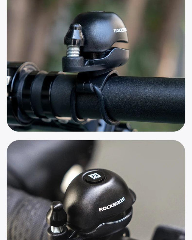 ROCKBROS Creative Bicycle Bell 80DB Copper Alloy Nylon Base Mini Cap Bike Bell for MTB Road Bike Ultra-Light Bicycle Accessories