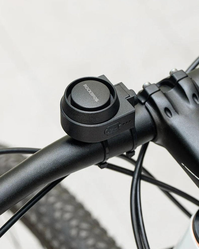 ROCKBROS Bicycle Bell Type-C Anti Theft Electric Horn Wireless Remote Control IPX5 Bike Hidden Installation Bicycle Accessory