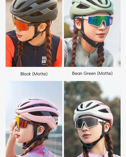 ROCKBROS Cycling Helmet Ultralight Safety Road Mountain Bike Helmet Adjustable Intergrally-molded Outdoor Racing Road Helmet