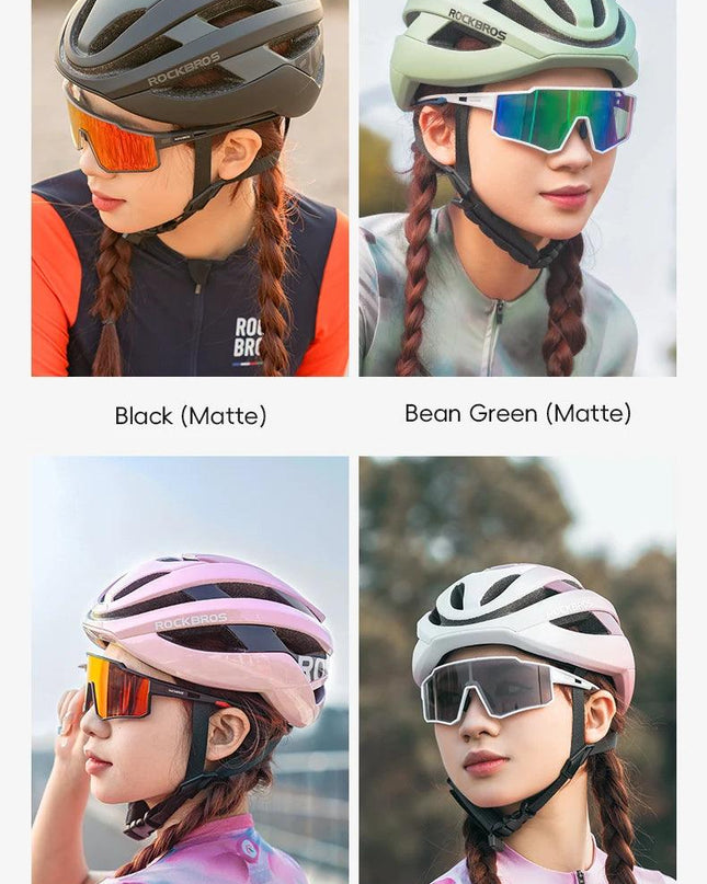 ROCKBROS Cycling Helmet Ultralight Safety Road Mountain Bike Helmet Adjustable Intergrally-molded Outdoor Racing Road Helmet