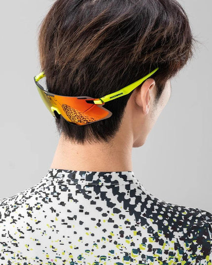 ROCKBROS Cycling Glasses Lightweight Frameless Bike Glasses High-Definition Lenses Road Bicycle Protection Goggles Sport Eyewear