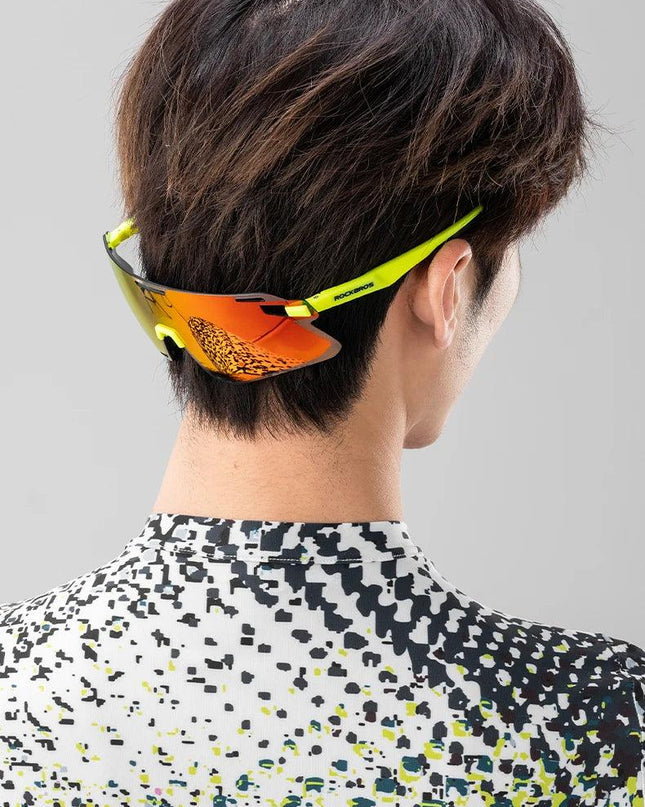 ROCKBROS Cycling Glasses Lightweight Frameless Bike Glasses High-Definition Lenses Road Bicycle Protection Goggles Sport Eyewear