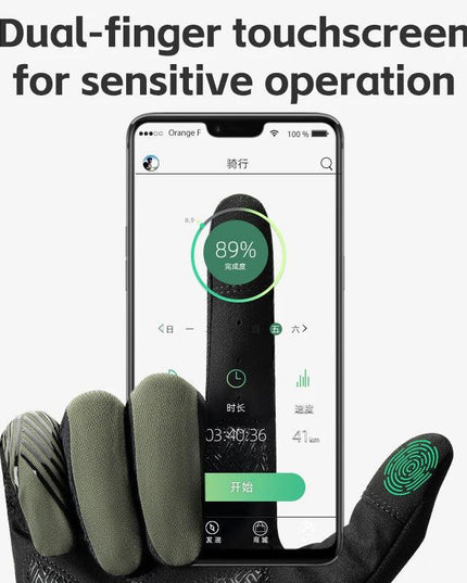 ROCKBROS Summer Cycling Gloves Breathable MTB Road Bike Non-slip Gloves Touch Screen Spring Full Finger Motorcycle Riding Gloves