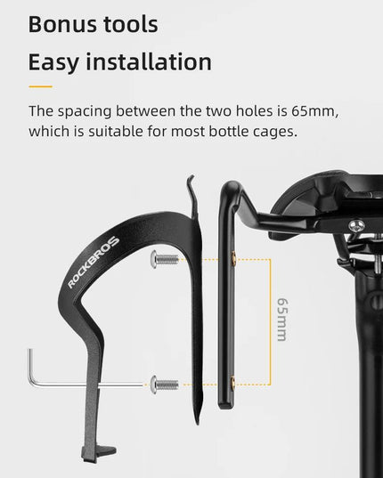 ROCKBROS Bicycle Tail Bag Stabilizer Bike Saddle Frame Bottle Cage Fixing Support Seat Bow Conversion Bracket Bicycle Accessory
