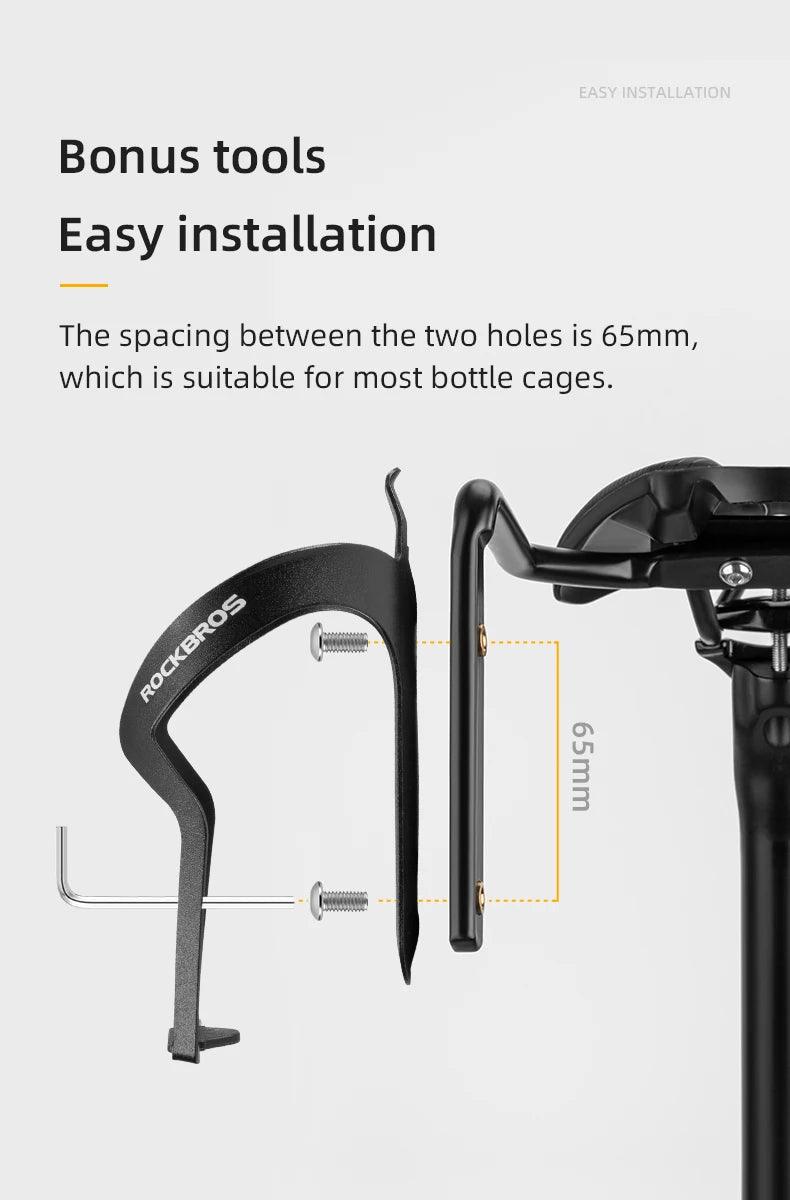 ROCKBROS Bicycle Tail Bag Stabilizer Bike Saddle Frame Bottle Cage Fixing Support Seat Bow Conversion Bracket Bicycle Accessory