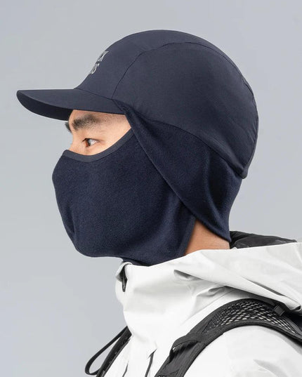 ROCKBROS Winter Cycling Mask and Hat 2 In 1 Fleece Thermal Keep Warm Ear Protection Outdoor Balaclava All Face Mask Men Women