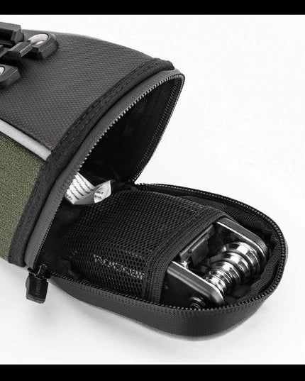 ROCKBROS Bicycle Saddle Bag Portable Waterproof Cycling Seat Tail Pouch Ciclismo Seatpost Backpack Storage Rear Bag Pannier