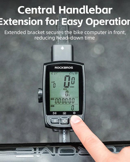 ROCKBROS Nylon Bicycle Speedometer Holder Integrated Handlebar Mount for Gopro Mount Bike Computer Stopwatch Light Mount