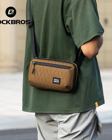 ROCKBROS Bicycle Bag Portable Lightweight MTB Road Bike Handlebar Bag 2.1L Big Capacity Multifunctional Riding Shoulder Bag