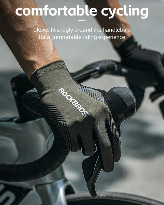 ROCKBROS Cycling Gloves Spring Summer Gloves Touch Screen Anti-slip Breathable MTB Road Bike Running Fitness Gym Motor Gloves