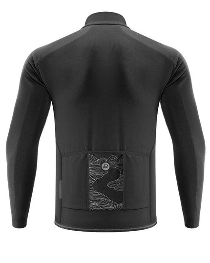 ROCKBROS Warm Cycling Jacket Men's Coat Professional Thermal Fleece Cycling Clothing 3 Season Windproof Outdoor Sports Jacket