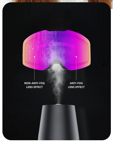 Qunature Ski Goggles Large Frame Snowboard Snow Goggles Double Layers UV400 Anti-fog Ski Glasses Skiing Outdoor Sport Eyewear