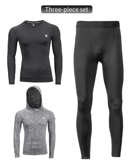 ROCKBROS Men's Tracksuit Gym Fitness Running 5 Pcs/Set Quick Dry Sweat-absorb Compression Sport Suit Clothes Jogging Sport Wear