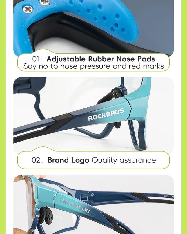 ROCKBROS Children's Cycling Glasses Polarised Sunglasses TR90 Flexible Frame for Boys Girls UV400 Protective Glasses Sports