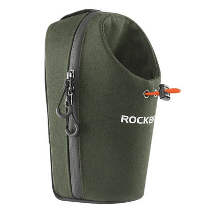 ROCKBROS Bicycle Bag Front Bag Water Bottle Bag 1.5L Folding Bike Mountain Road Bike Riding Bag Adjustable Large-caliber Bag