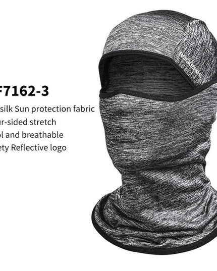 ROCKBROS Cycling Mask Summer UV Protection Balaclava Glasses Face Breathable Hole Men Women Quick-Drying Bicycle Ice silk Mask