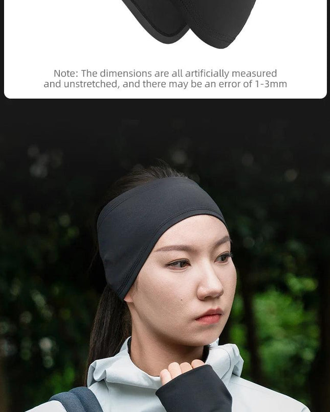 ROCKBROS Fleece Ear Warmer Sports Headband Windproof Warm Headwear Earmuffs Outdoor Riding Skiing Ear Warmers High Elasticity