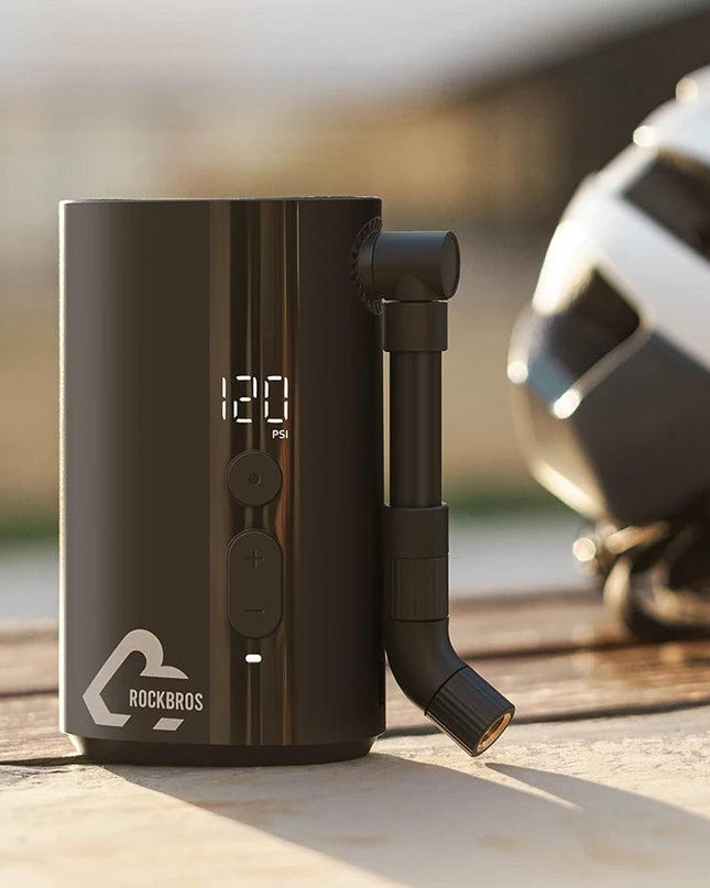 ROCKBROS Mini Pump 150psi Portable Riding Bicycle Electric Air Pump 5V2A Type-C Outdoor Portable  MTB Road Bike Motorcycle Pumps