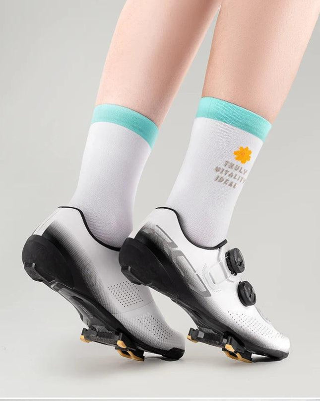 ROCKBROS TVI Series Professional Cycling Socks Women Breathable Road Bicycle Socks Quick Dry Anti Slip Wear-resistant Socks