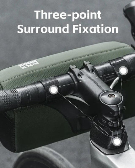 ROCKBROS Bicycle Handlebar Bag 2.2L Multifunctional Mtb Road Cycling Bike Bag Adjustable Shoulder Bag 3D Design Bicycle Packet