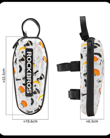 ROCKBROS Bicycle Trunk Bags 1L Hard Shell Bicycle Top Tube Bag MTB Road Bike Tools Storage Package Fashion Bicycle Accessories