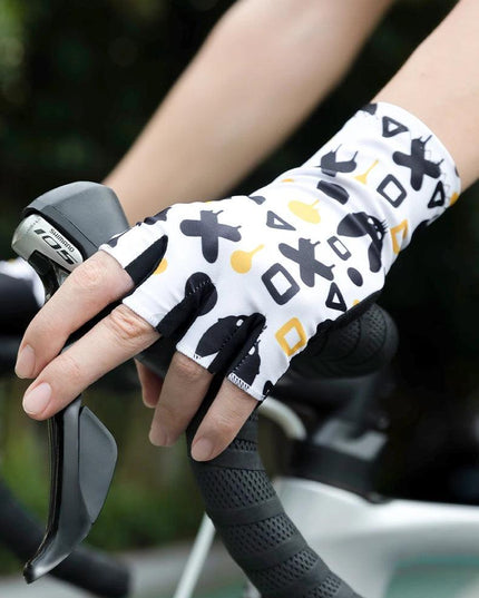ROCKBROS Cycling Gloves Half Finger Summer Men Women Gloves Breathable Anti Slip MTB Road Bike Gloves Fitness Shock-absorbing