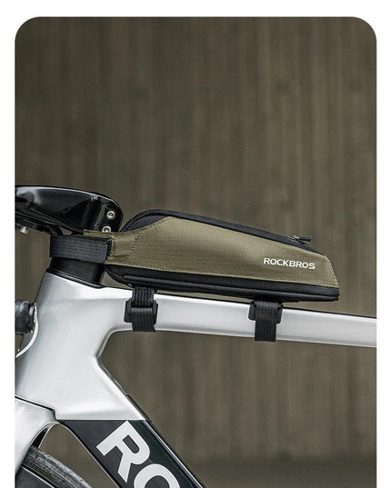 ROCKBROS Bike Bag Portable Bike Top Tube Frame Bag Nylon MTB Road Phone Tool Bag Reflective Ultralight Bicycle Pannier Accessory