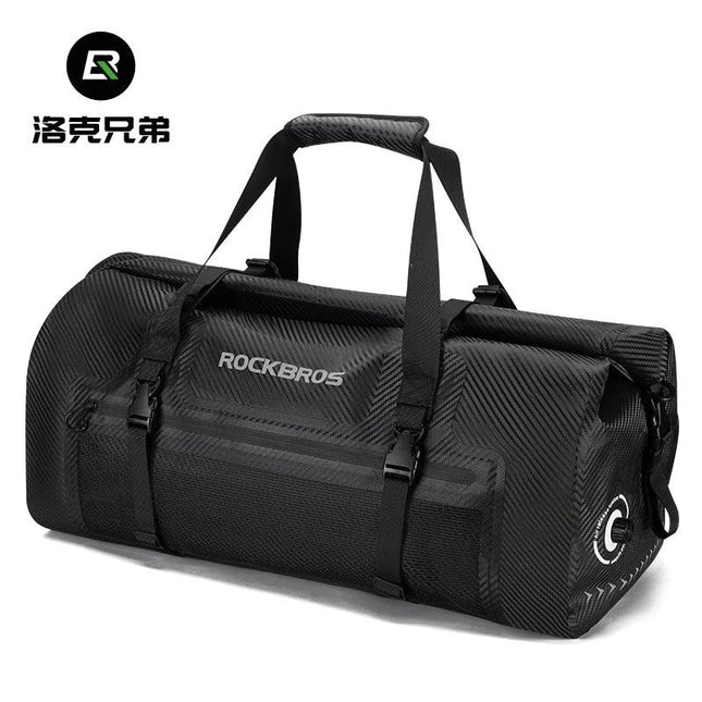ROCKBROS Waterproof Motorcycle Pannier PVC 20L-60L Tail Bag Travel  Rear Seat Luggage Bag Multiple Carry Motorcycle AccessorIes