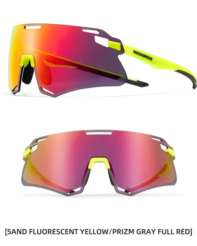 ROCKBROS Cycling Glasses Lightweight Frameless Bike Glasses High-Definition Lenses Road Bicycle Protection Goggles Sport Eyewear