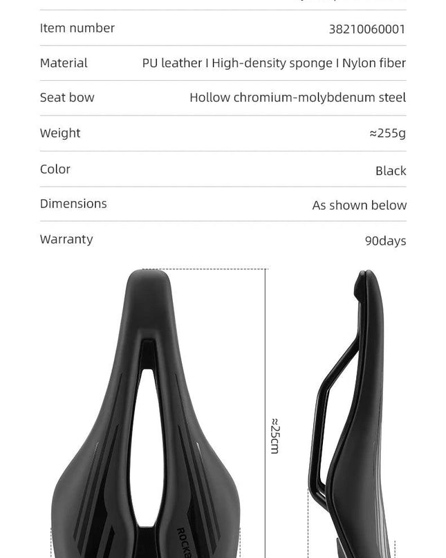 ROCKBROS Bicycle Saddle Ultralight Hollow Comfortable Saddle Breathable MTB Road bike Shockproof Sports Cycling Seat Lightweight