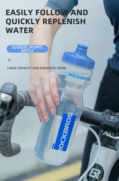 ROCKBROS Water Bottle 750ml Cycling Water Drink Bottle Outdoor Sports Travel Leisure Portable Kettle Water Bottle Drinkware