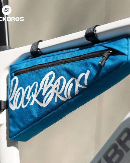 ROCKBROS Cycling Triangle Top Tube Bag Lightweight Bike Frame Pack for Tools and Accessories 1.9L large Capacity Triangle Bag
