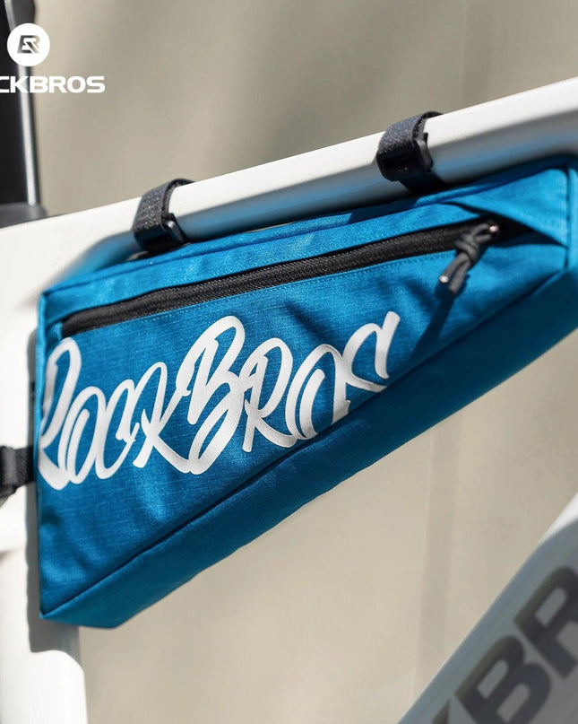 ROCKBROS Cycling Triangle Top Tube Bag Lightweight Bike Frame Pack for Tools and Accessories 1.9L large Capacity Triangle Bag