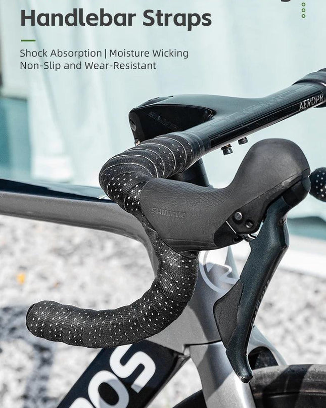 ROCKBROS Road Bike Handlebar Tape Breathable Anti-slip Shock Absorbing Belt Winding Straps Soft Wear-Resistant Cycling Strap