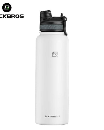 ROCKBROS 1L Thermal Water Bottle Sports Water Bottle Non Slip 304 Stainless Steel Cold And Hot Thermo Cup Cycling Hiking Equip